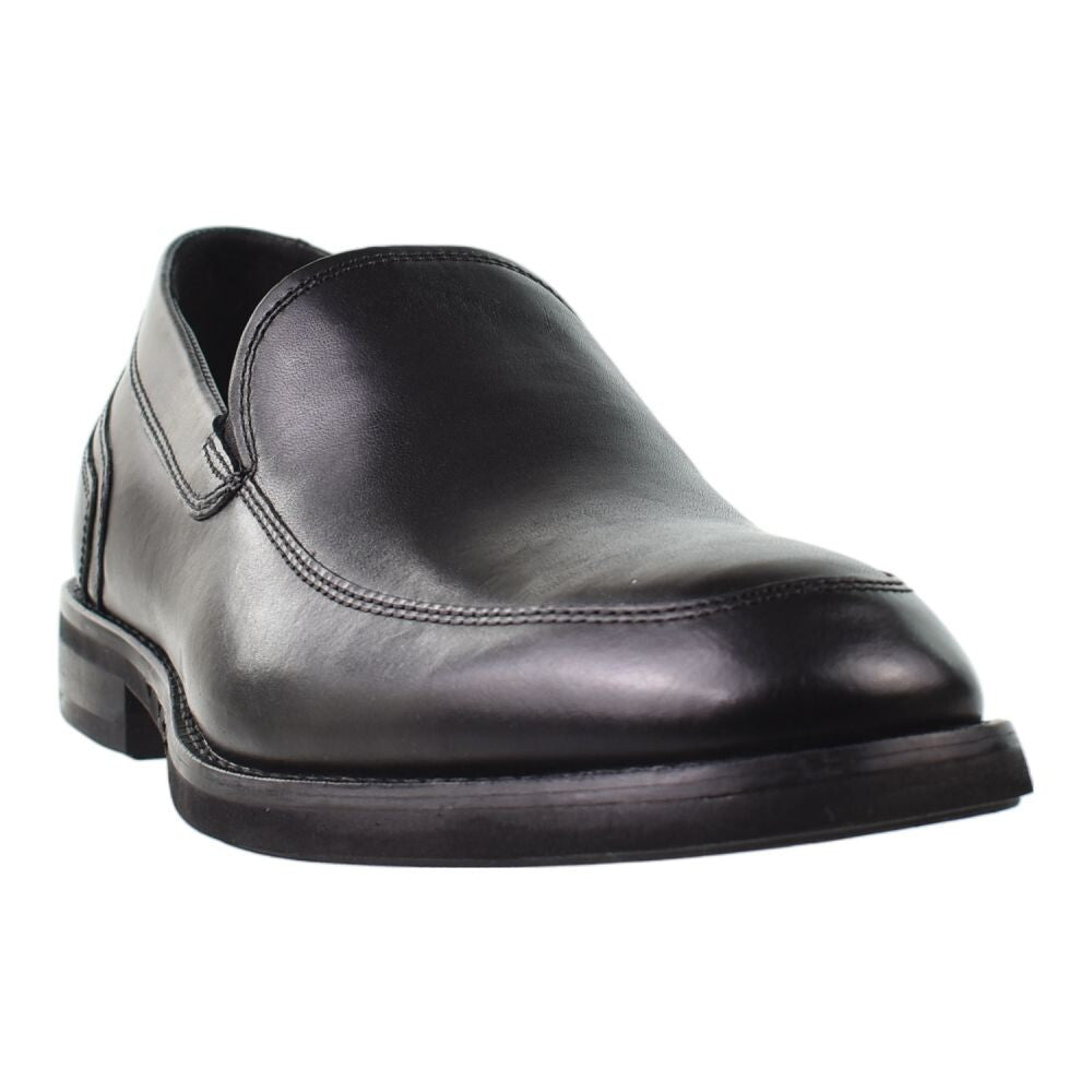 Clarks Un Hugh Step Men's Shoes Black Leather 26169021