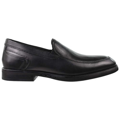 Clarks Un Hugh Step Men's Shoes Black Leather 26169021