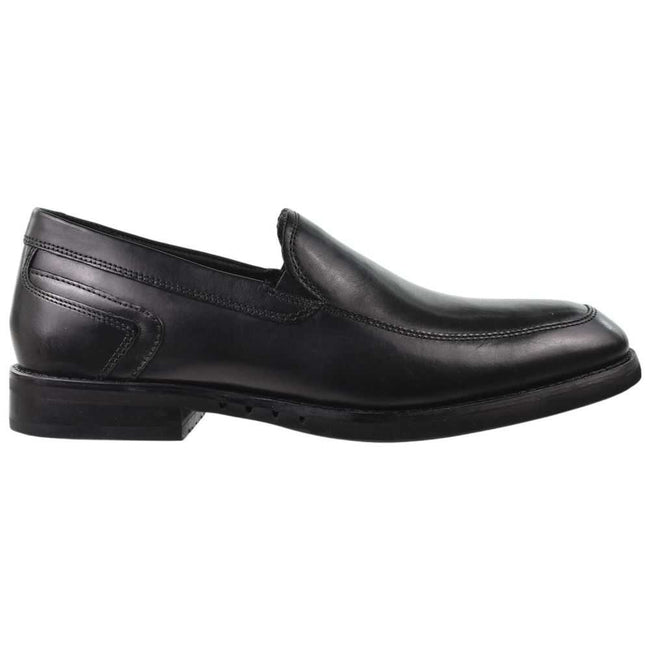 Clarks Un Hugh Step Men's Shoes Black Leather 26169021