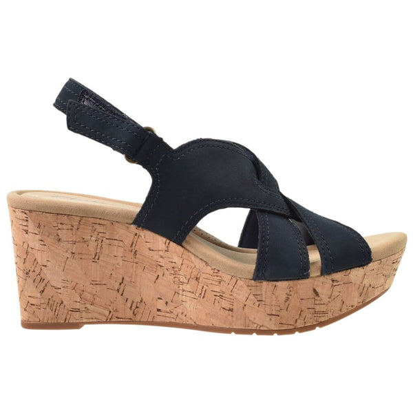 Clarks Rose Erin Women's Sandals Navy Nubuck 26171309