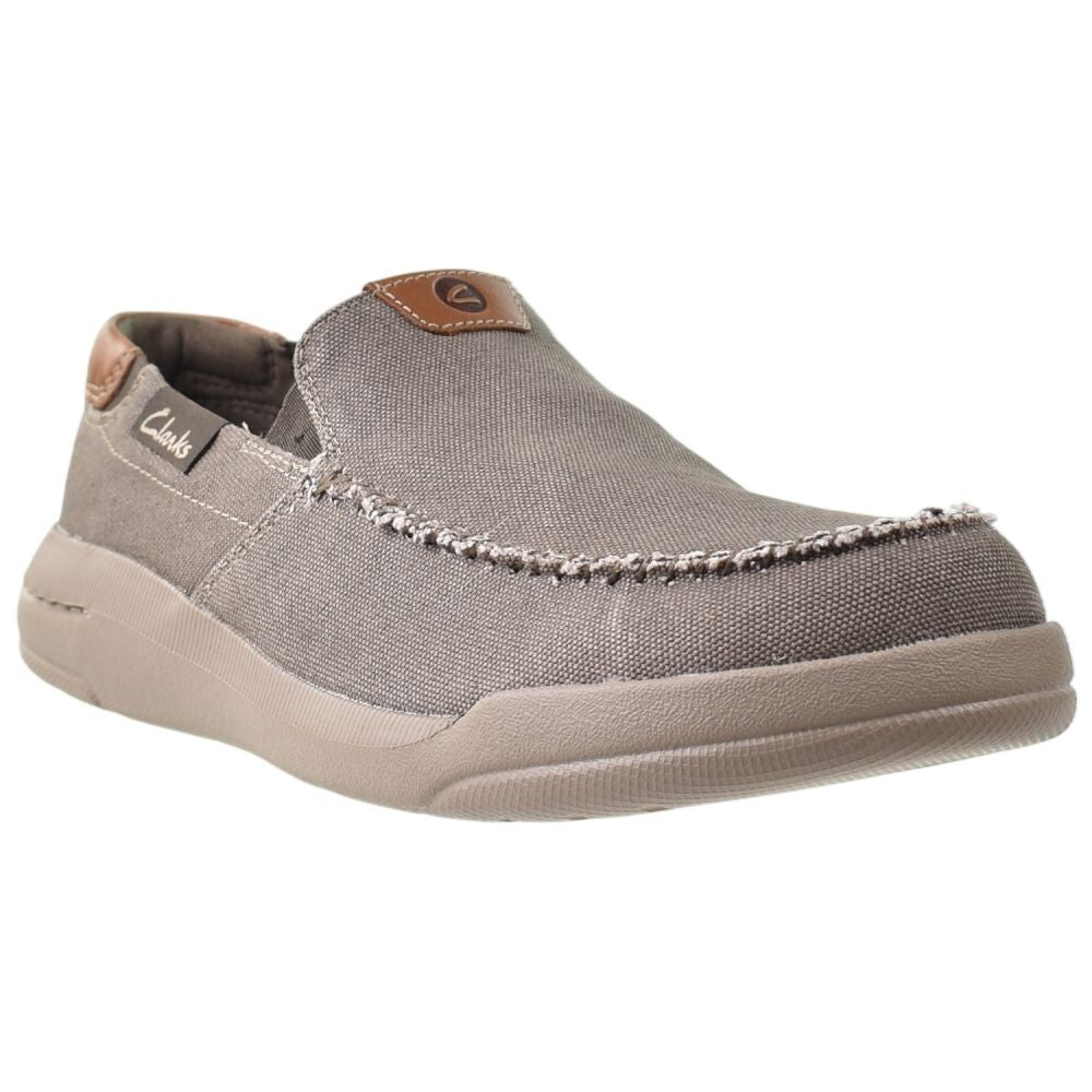 Clarks Driftlite Step Men's Shoes Taupe Canvas 26176941