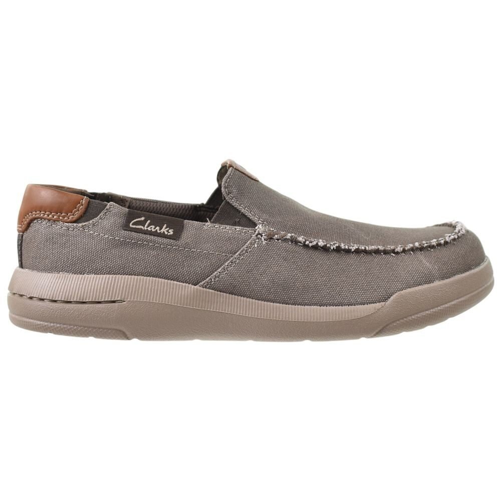 Clarks Driftlite Step Men's Shoes Taupe Canvas 26176941