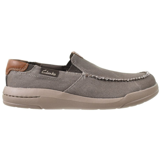 Clarks Driftlite Step Men's Shoes Taupe Canvas 26176941