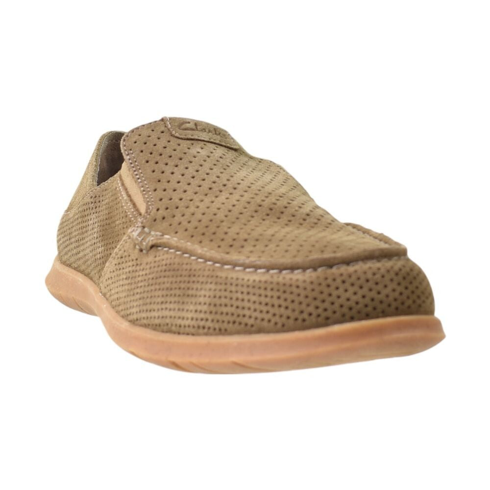 Clarks Flexway Easy Men's Shoes Light Tan Suede 26176948