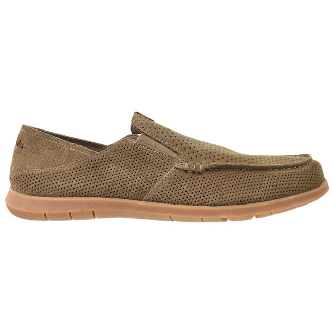 Clarks Flexway Easy Men's Shoes Light Tan Suede 26176948