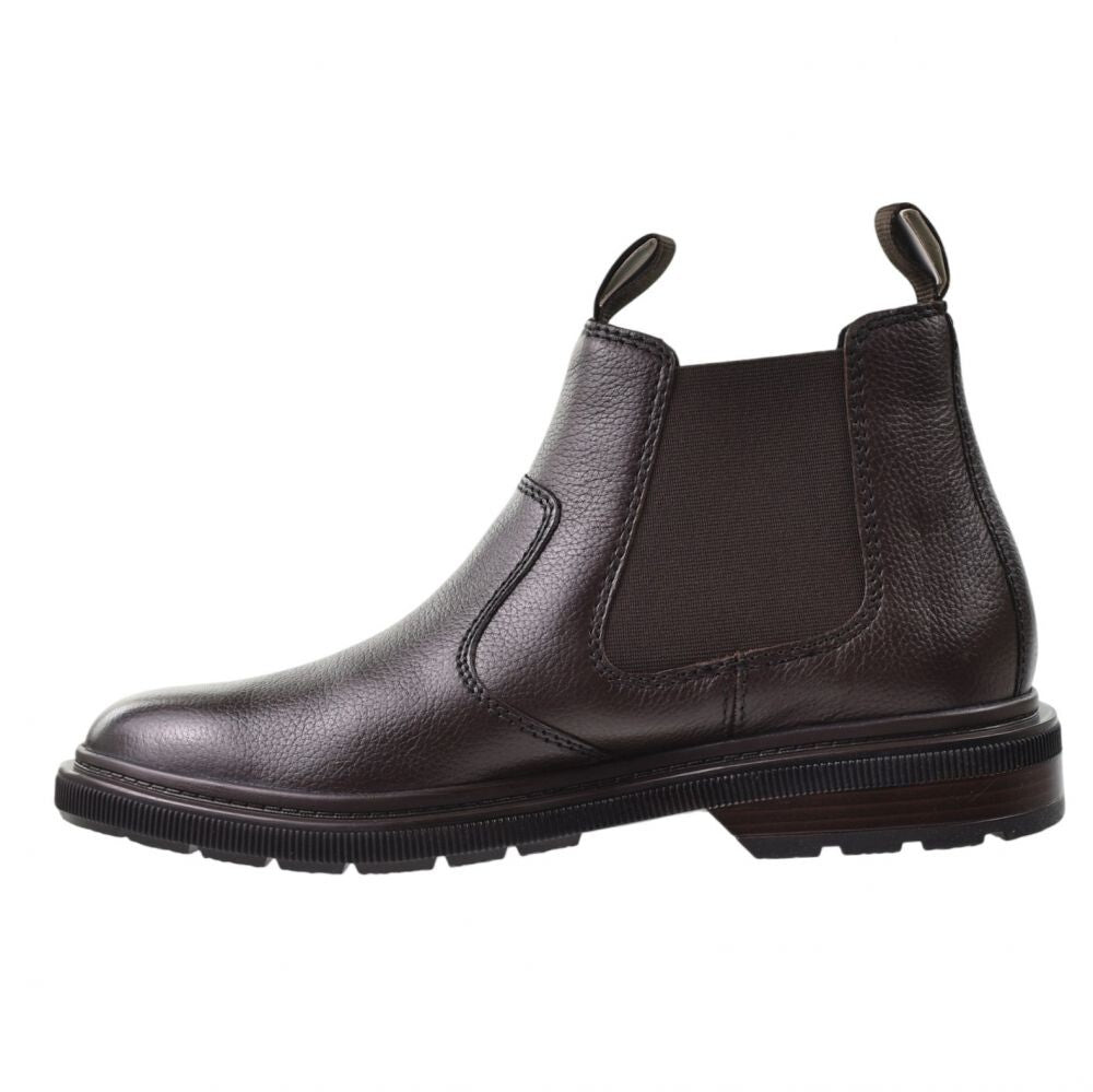 Clarks Burchill Up Men's Shoes Dark Brown Leather 26179403