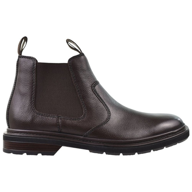 Clarks Burchill Up Men's Shoes Dark Brown Leather 26179403