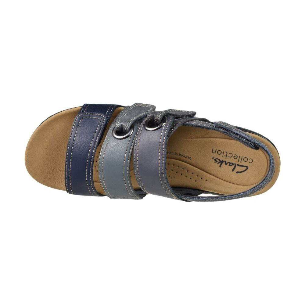 Clarks Merliah2 Bali Women's Sandals Navy Combi  26181715