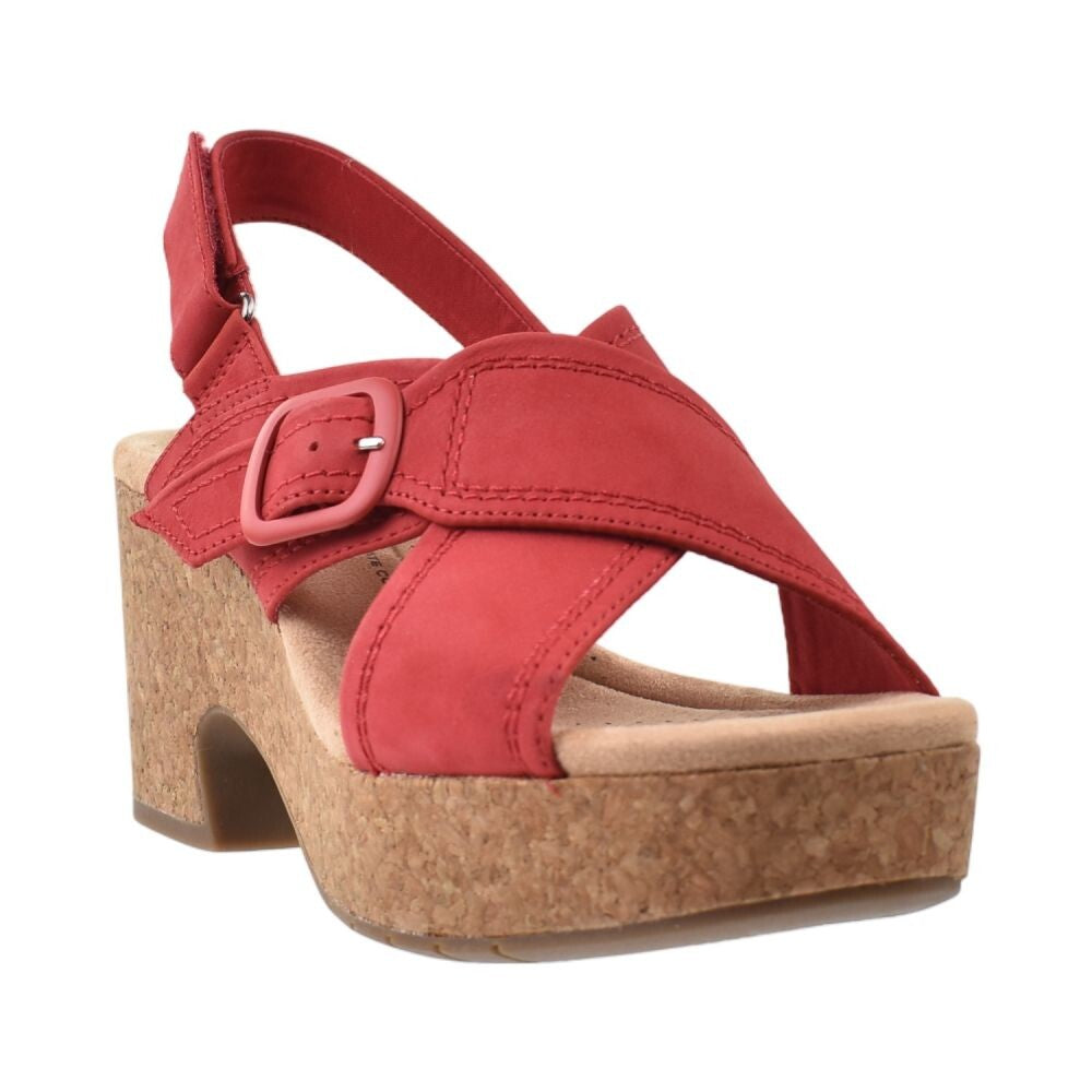 Clarks Nerisa Pace Cherry Nubuck Women's Sandals 26182582