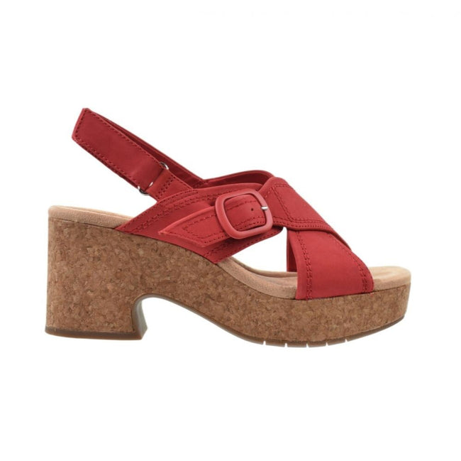 Clarks Nerisa Pace Cherry Nubuck Women's Sandals 26182582