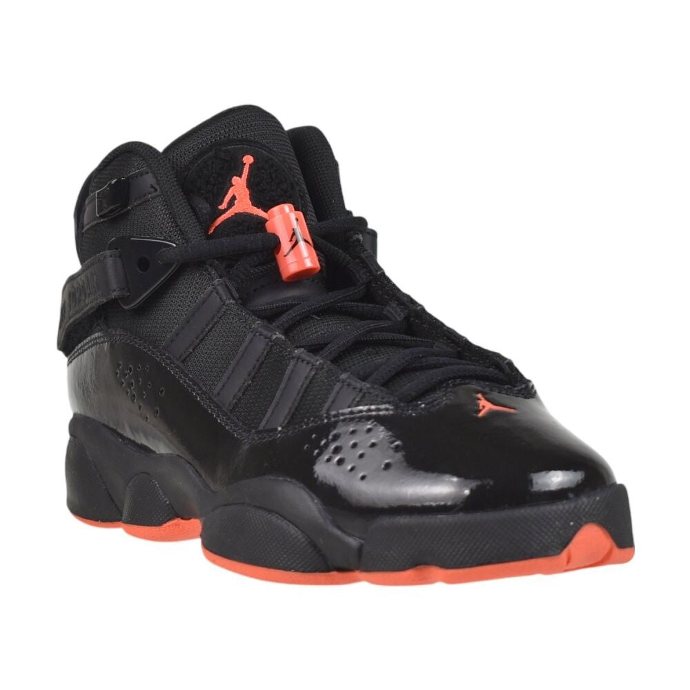 Jordan 6 Rings (GS) Big Kids' Shoes Black/Infrared 23-Black  323419-066