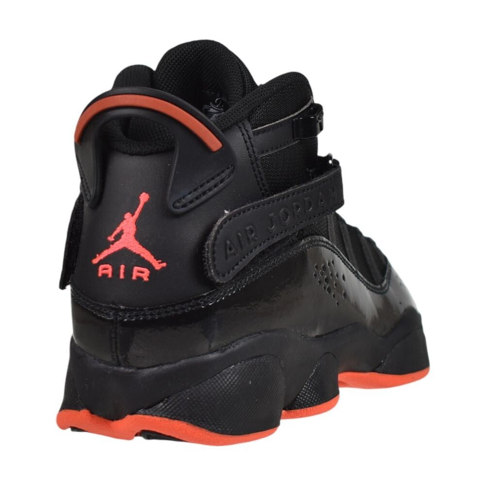 Jordan 6 Rings (GS) Big Kids' Shoes Black/Infrared 23-Black  323419-066