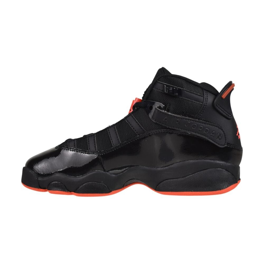 Jordan 6 Rings (GS) Big Kids' Shoes Black/Infrared 23-Black  323419-066