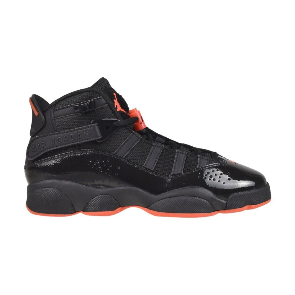 Jordan 6 Rings (GS) Big Kids' Shoes Black/Infrared 23-Black  323419-066