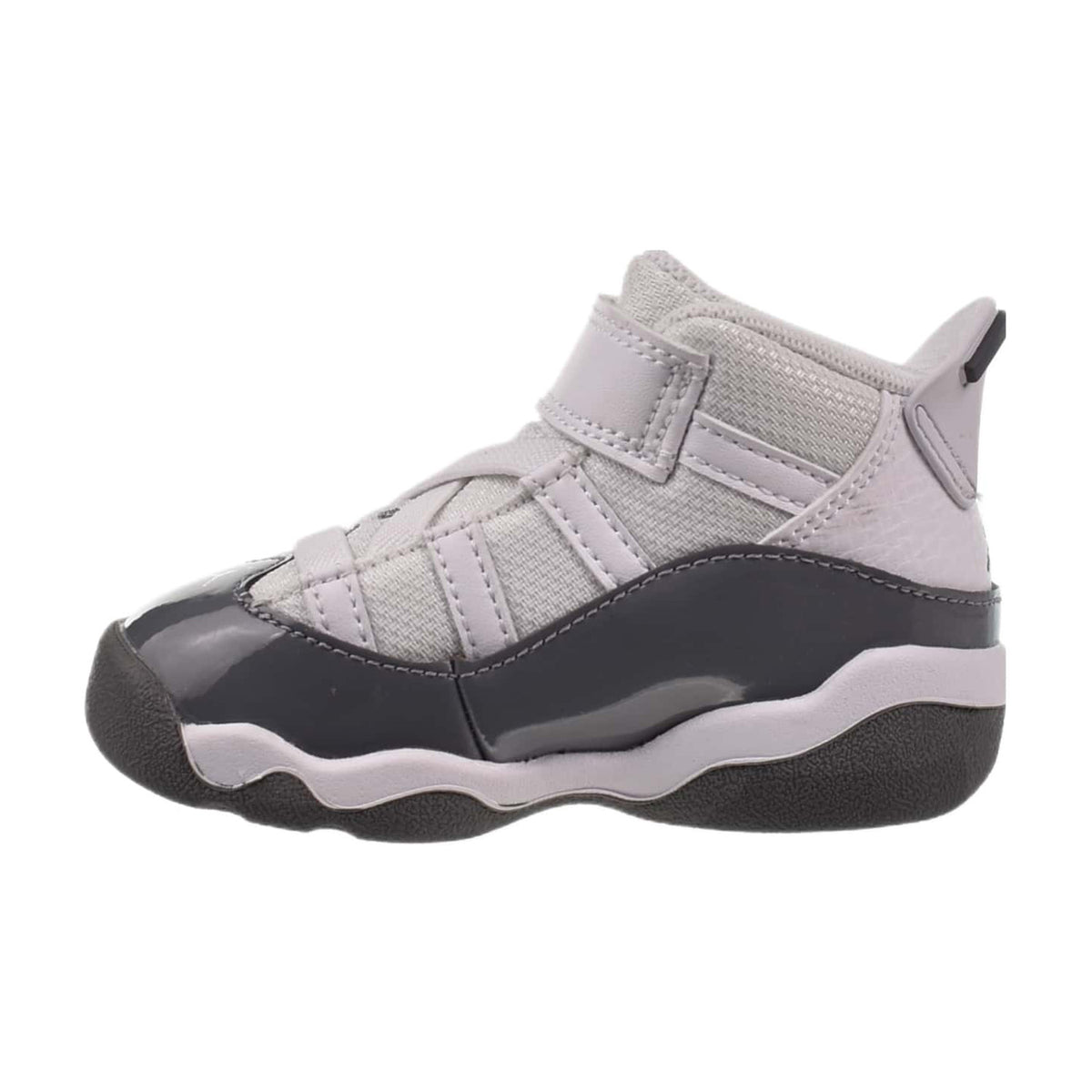 Jordan 6 Rings (TD) Toddler Basketball Shoes White-Cool Grey