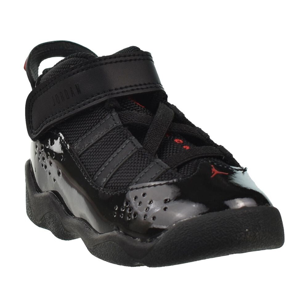Jordan 6 Rings (TD) Toddlers' Shoes Black/Fire Red-Anthracite 323420-026