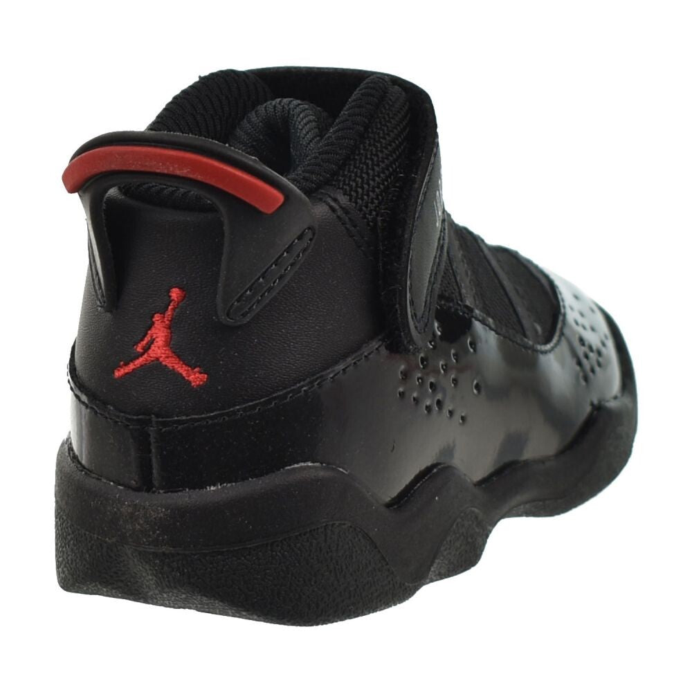 Jordan 6 Rings (TD) Toddlers' Shoes Black/Fire Red-Anthracite 323420-026