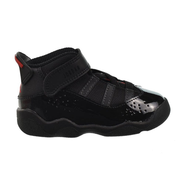 Jordan 6 Rings (TD) Toddlers' Shoes Black/Fire Red-Anthracite 323420-026