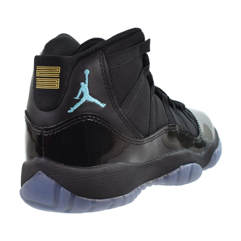 Air Jordan 11 Retro (GS) "Gamma" Big Kids' Shoes Black/Blue  378038-047
