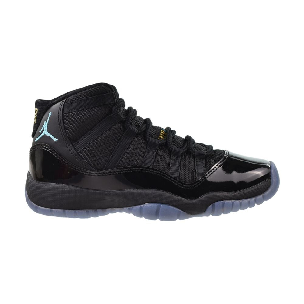 Air Jordan 11 Retro (GS) "Gamma" Big Kids' Shoes Black/Blue  378038-047