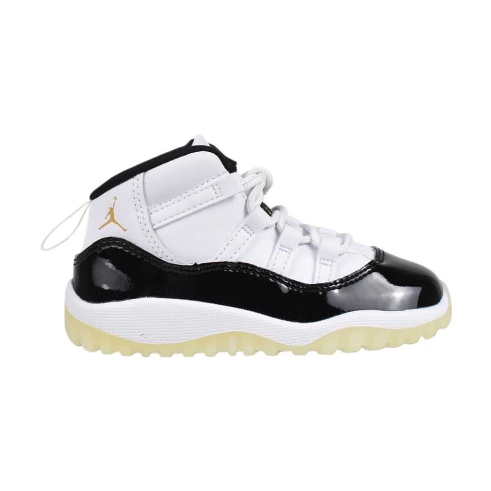 Jordan 11 Retro "Gratitude" Toddlers' Shoes White-Metallic Gold 378040-170