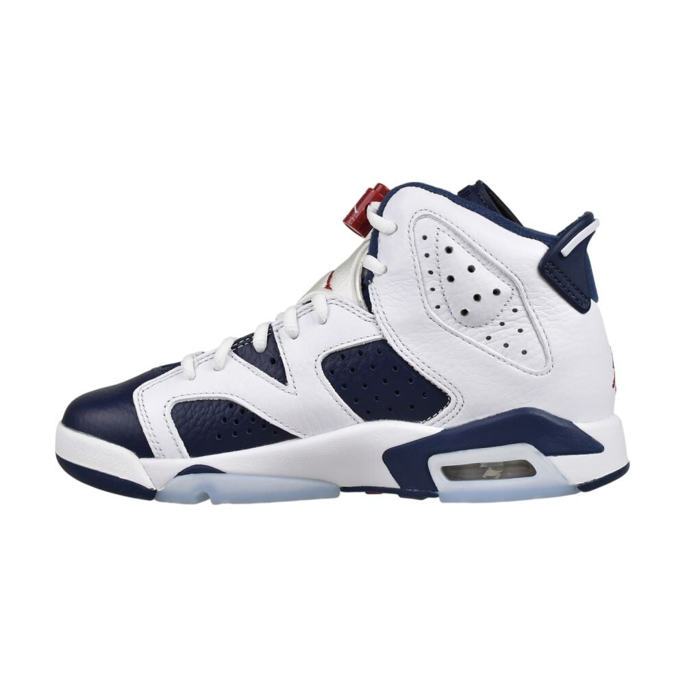 Jordan 6 Retro "Paris Olympics" (GS) Big Kids' Shoes White/Red 384665-164