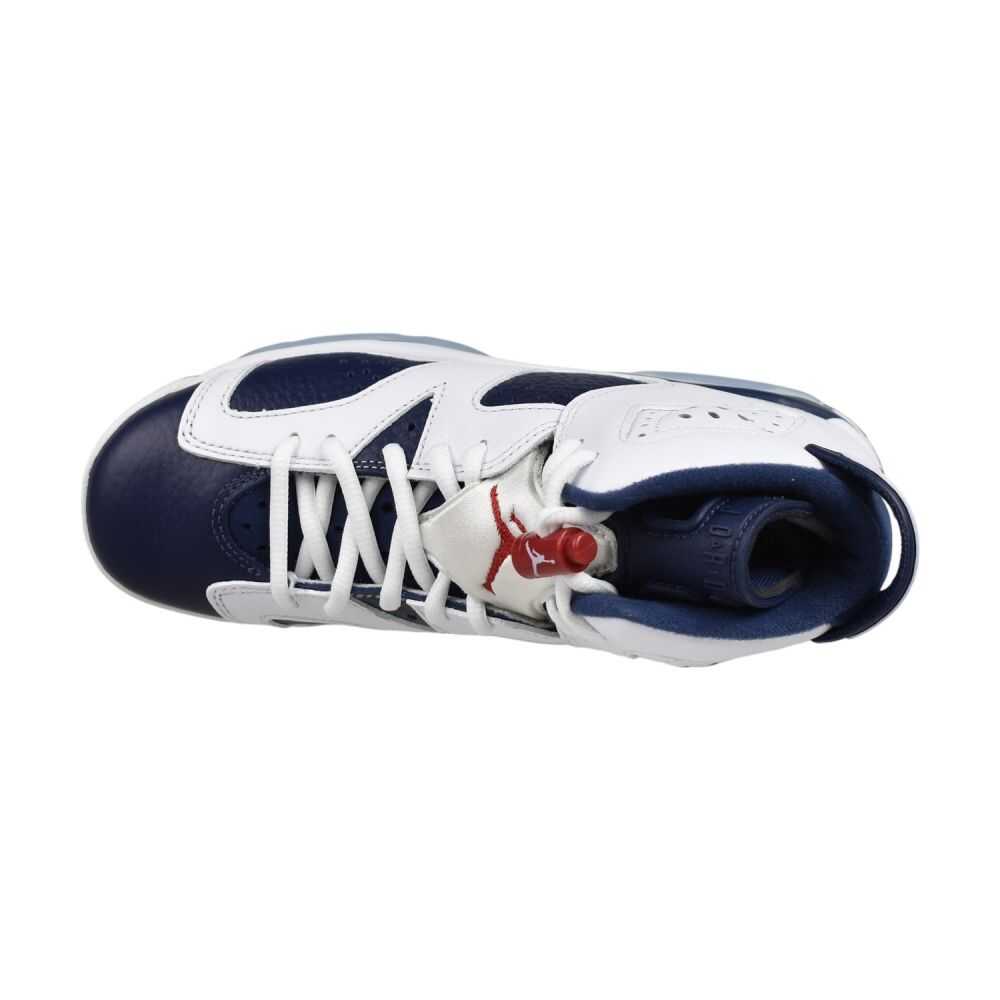 Jordan 6 Retro "Paris Olympics" (GS) Big Kids' Shoes White/Red 384665-164