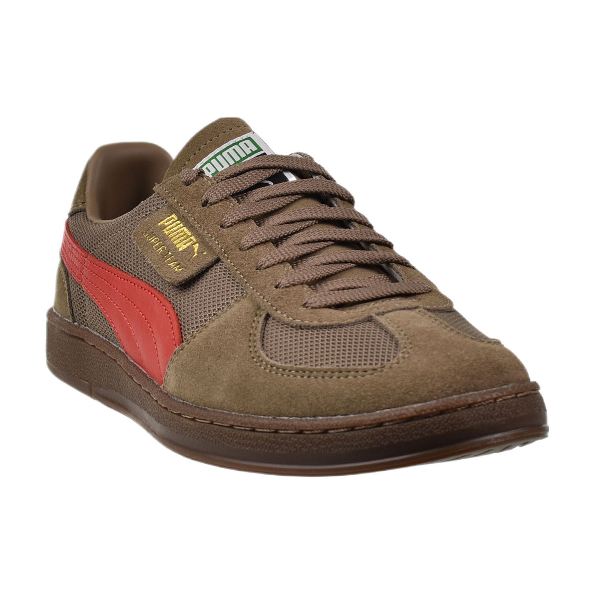 Puma Super Team OG Men's Shoes Totally Taupe Red