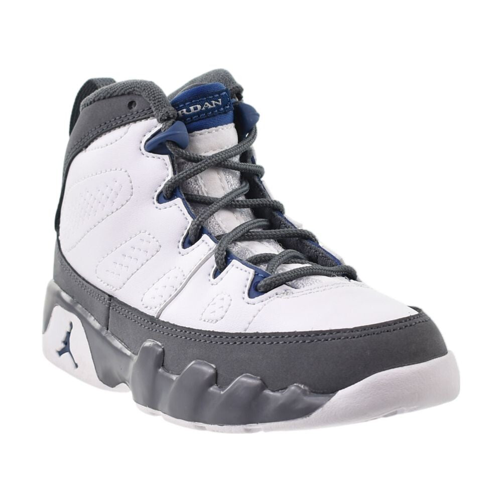 Jordan 9 Retro (PS) "Flint Grey" Little Kids' Shoes White/Blue 401811-100