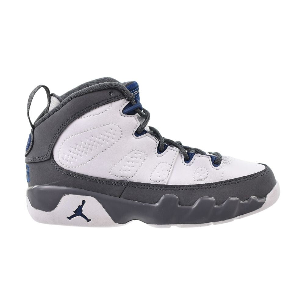 Jordan 9 Retro (PS) "Flint Grey" Little Kids' Shoes White/Blue 401811-100