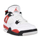 Air Jordan 4 Retro Big Kids' Shoes White/Black/Fire Red 408452-161