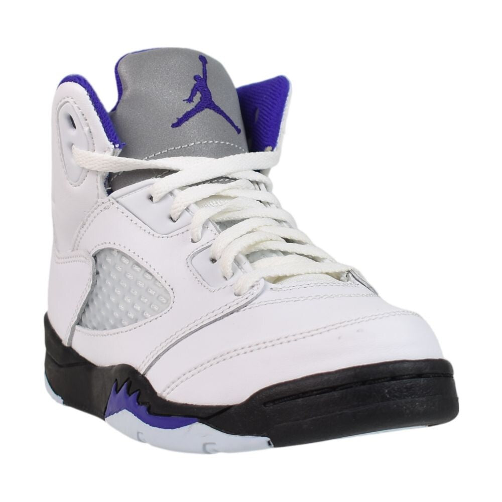 Jordan 5 Retro (PS) Little Kids' Shoes White/Dark Concord/Black 440889-141