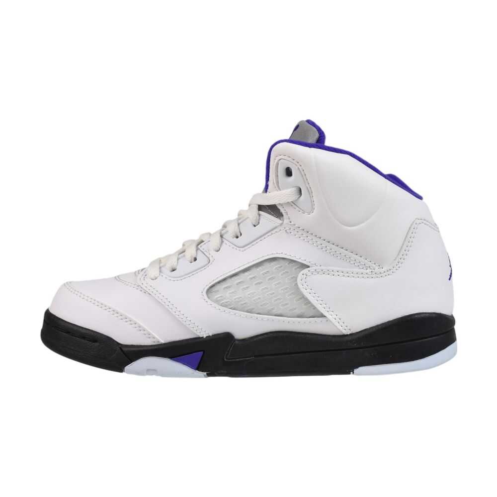 Jordan 5 Retro (PS) Little Kids' Shoes White/Dark Concord/Black 440889-141