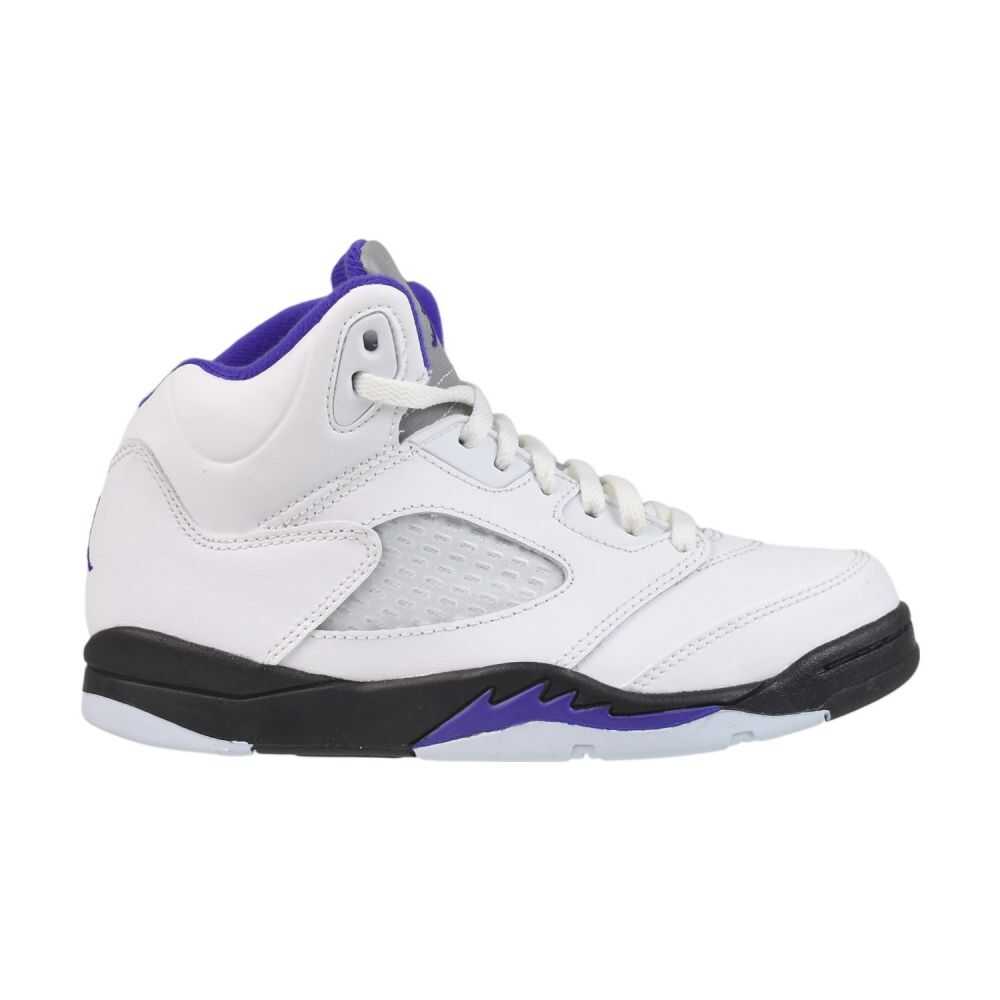 Jordan 5 Retro (PS) Little Kids' Shoes White/Dark Concord/Black 440889-141