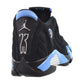Air Jordan 14 Retro (GS) Big Kids' Shoes Black/University Blue 487524-007