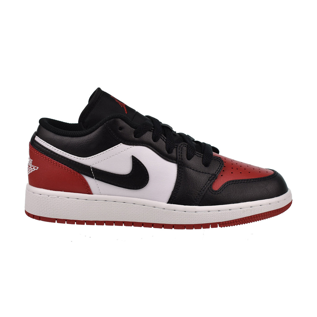 Jordan 1 Low (GS) Big Kid's Shoes White-Black-Varsity Red