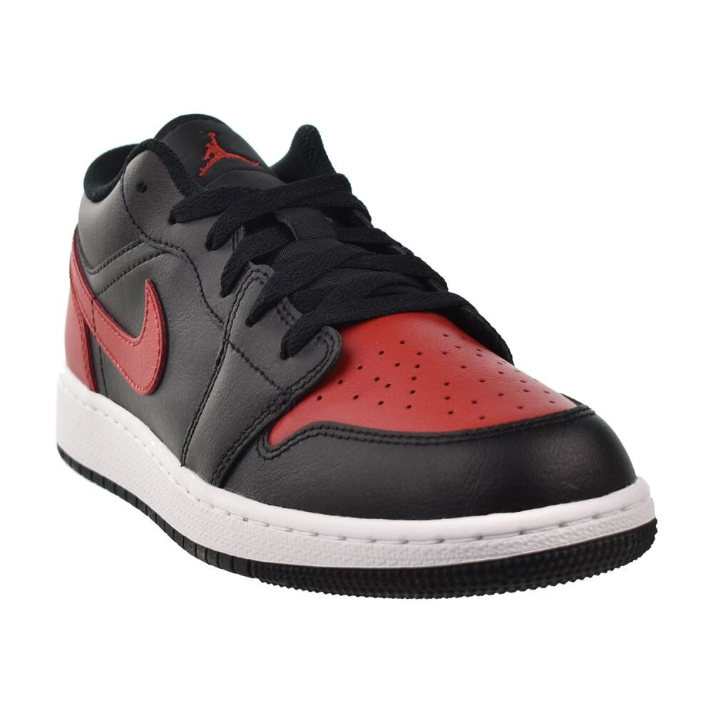 Jordan 1 Low (GS) Big Kids' Shoes Black/Varsity Red-White 553560-067