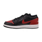 Jordan 1 Low (GS) Big Kids' Shoes Black/Varsity Red-White 553560-067
