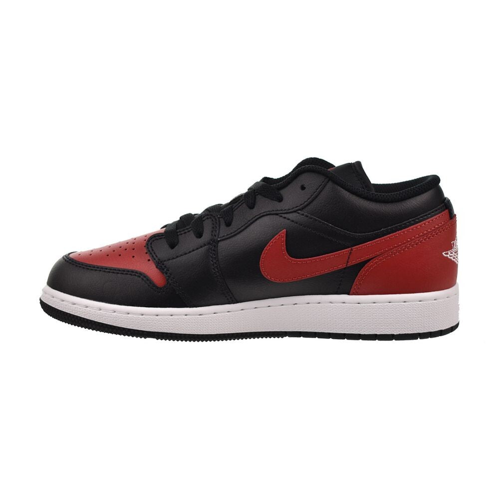 Jordan 1 Low (GS) Big Kids' Shoes Black/Varsity Red-White 553560-067