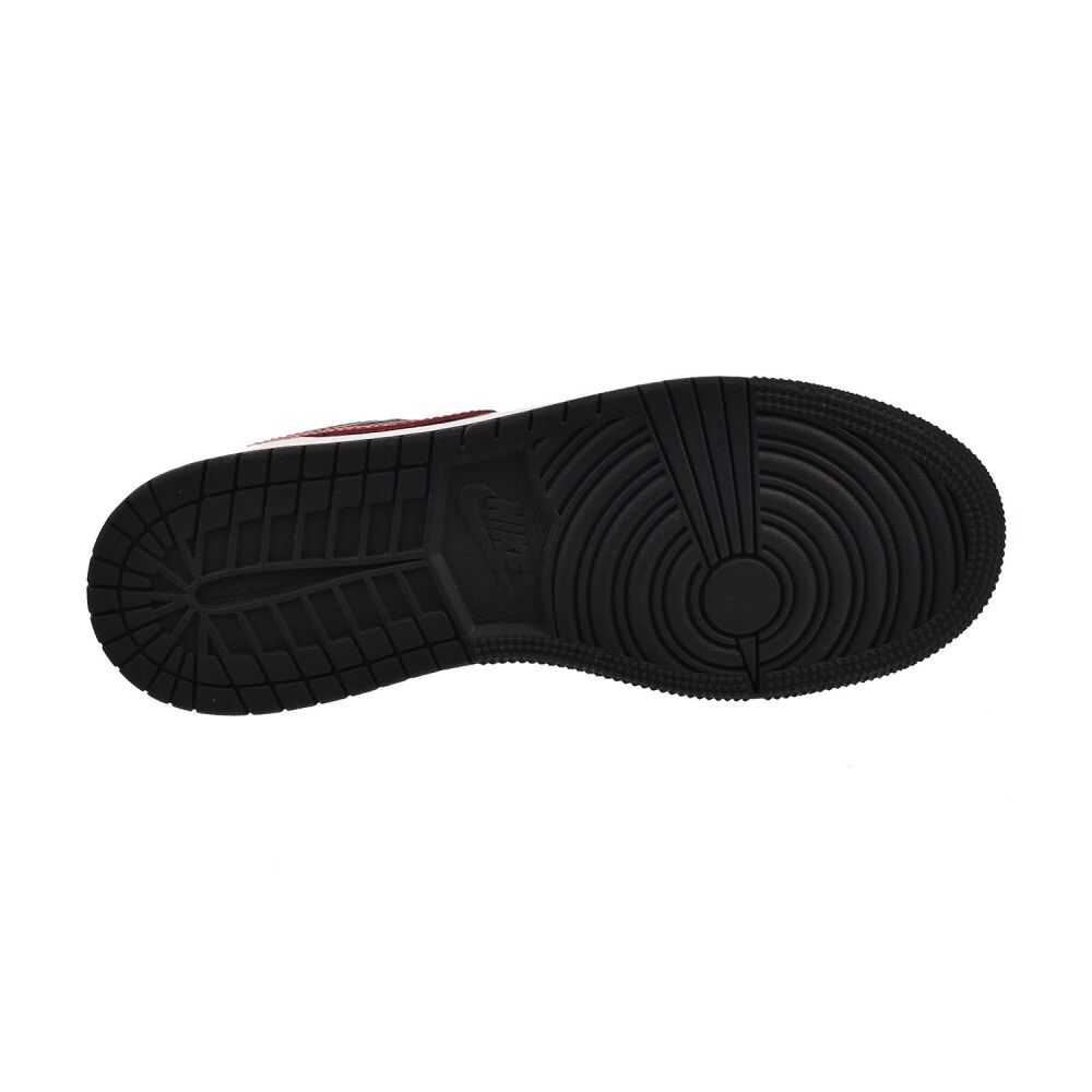 Jordan 1 Low (GS) Big Kids' Shoes Black/Varsity Red-White 553560-067