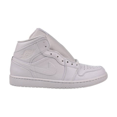 Air Jordan 1 Mid Triple White Leather Mid Top Mens Size 10 Air Jordan 1 Mid Shoes. Nike.com main image 4