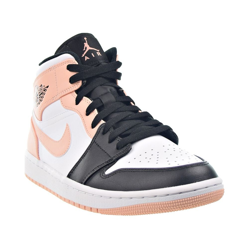 Air Jordan 1 Mid "Crimson Tint" Mens Shoes White-Arctic Orange 554724-133