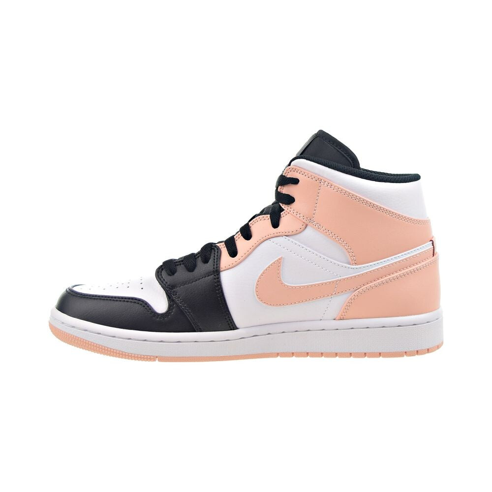 Air Jordan 1 Mid "Crimson Tint" Mens Shoes White-Arctic Orange 554724-133