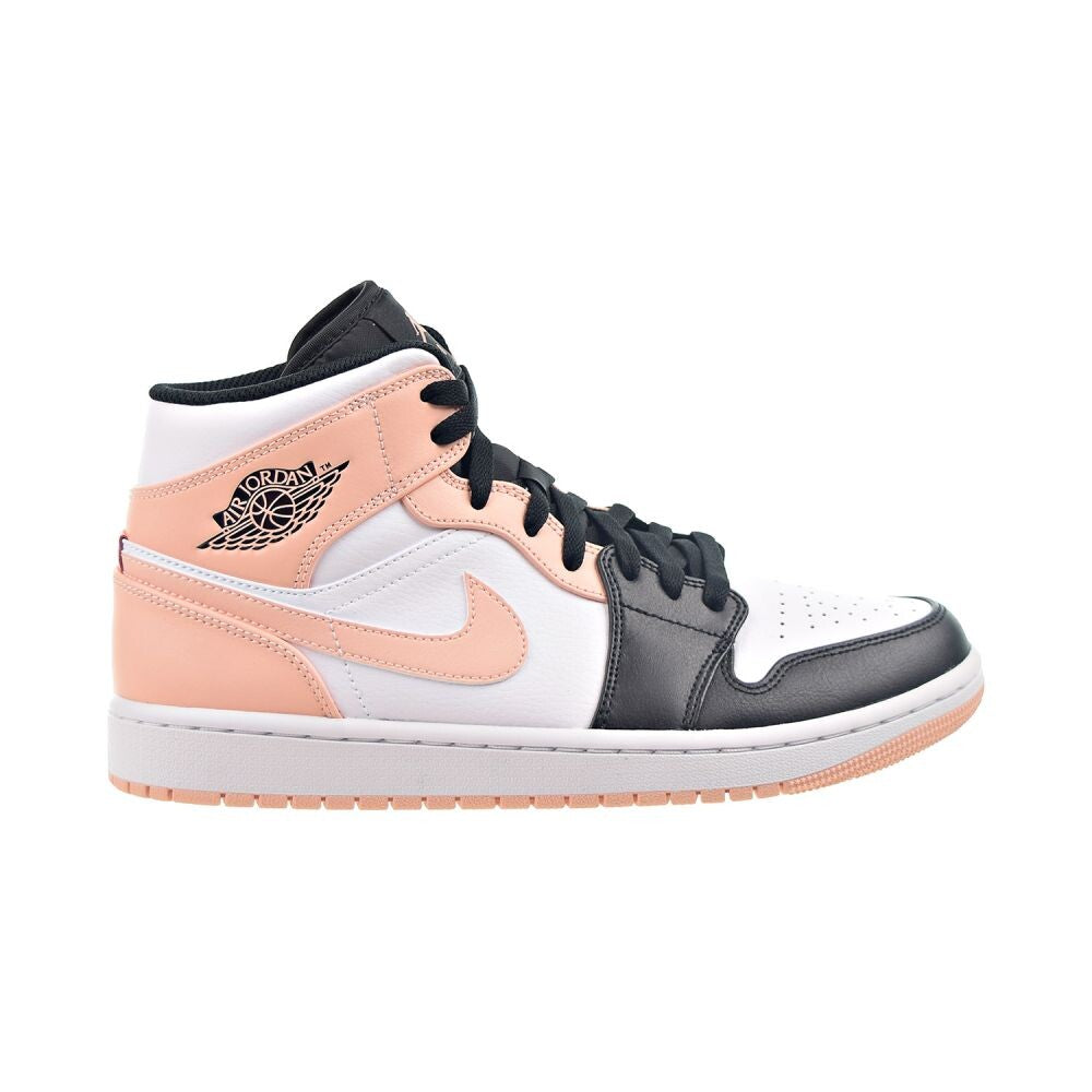 Air Jordan 1 Mid "Crimson Tint" Mens Shoes White-Arctic Orange 554724-133