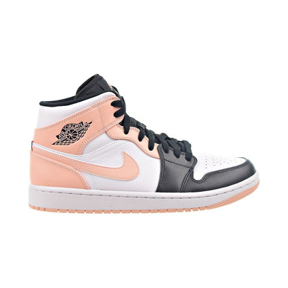 Air Jordan 1 Mid "Crimson Tint" Mens Shoes White-Arctic Orange 554724-133