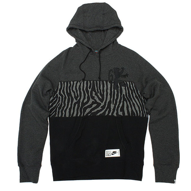 Nike Lebron Safari Print Men's Hoodie Charcoal Heather/Black 577528-032