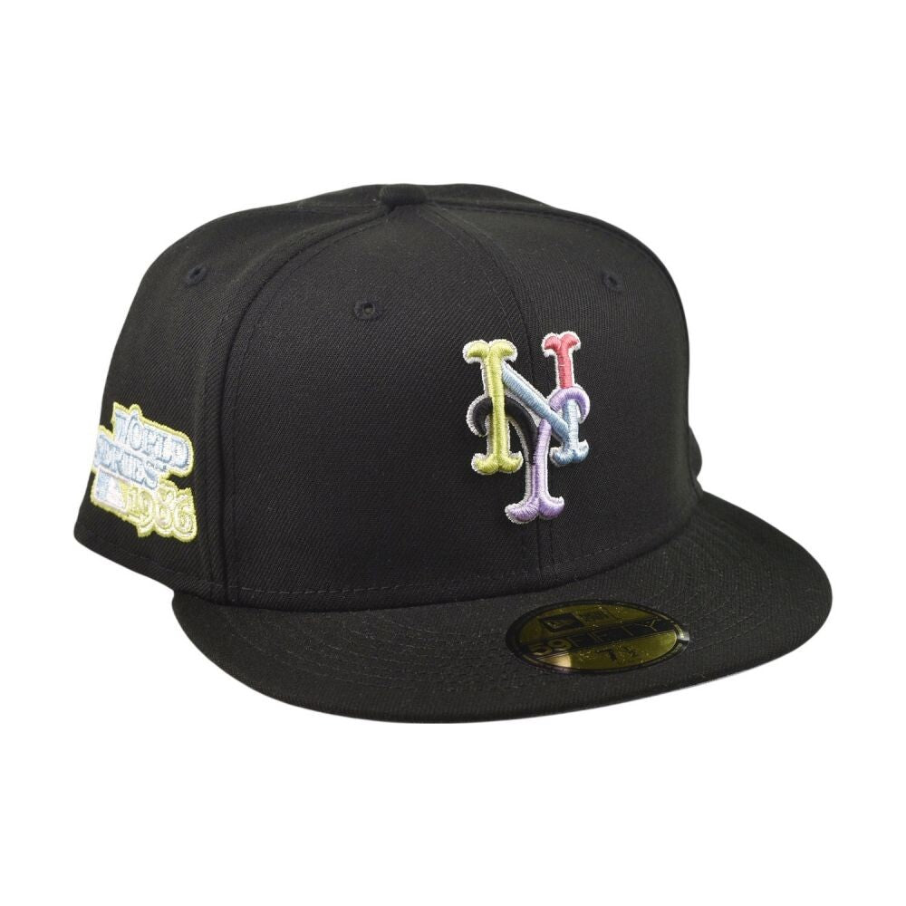 New Era NY Mets World Series 59Fifty Men's Fitted Hat Black 60303639