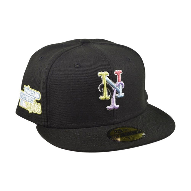 New Era NY Mets World Series 59Fifty Men's Fitted Hat Black 60303639