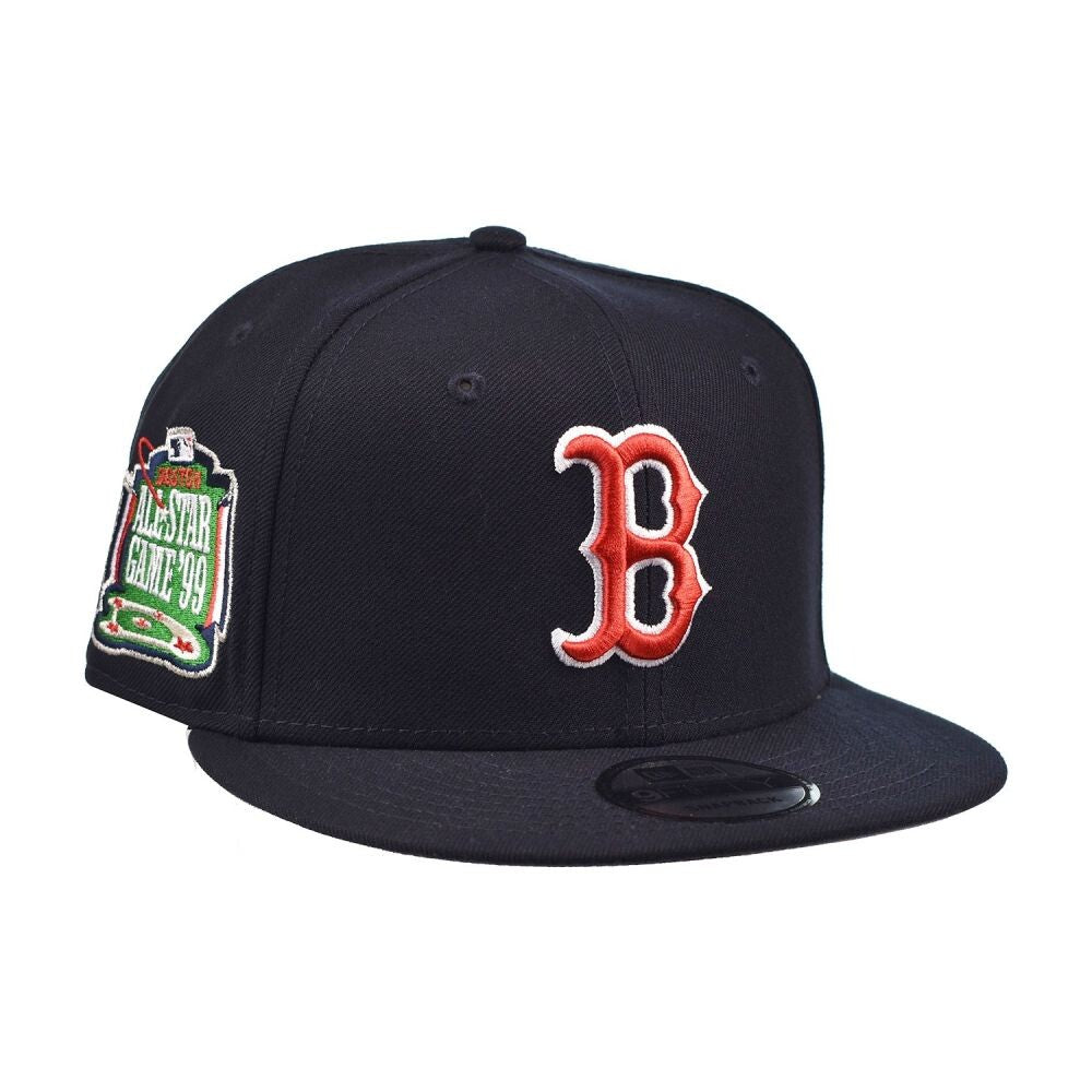 New Era Red Sox Side Patch 9Fifty Snapback Men's Hat Navy 60400851 (OS)