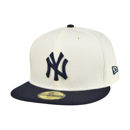 New Era NY Yankees Evergreen Men's Fitted Hat Chrome White 60439187